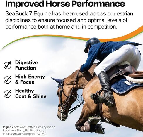 SeaBuck 7 Equine Sea Buckthorn Supplement for Horses, 1 Gallon in Kuwait