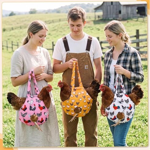 Hsei 3 Pack Chicken Carrier Bag with Handle for Hen Rooster Poultry in Saudi Arabia