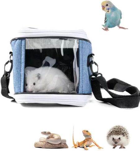 Small Animal Carrier Bag, Bearded Dragon Travel Carrier, Lizards Snak Carrier, Bird Carrier Backpack, Clear Bubble Window Backpack for Kitty, Small Pet Travel Carrier for Hedgehog Parrot in Saudi Arabia