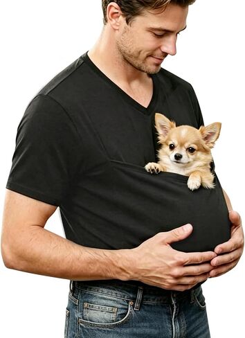 Pet Carrier Shirt,Hands-Free Dog Carrier,Kangaroo Pouch for Puppy Holder,XL in Saudi Arabia