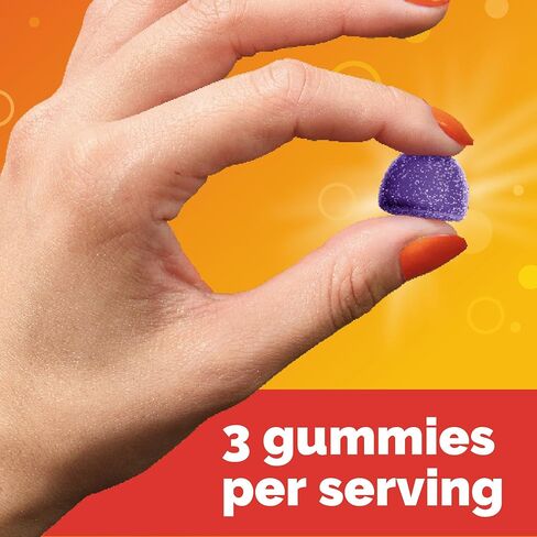 Emergen-C Elderberry Gummies, Elderberry Immune Support Natural Flavors with High Potency Vitamin C, 36 Count in Kuwait