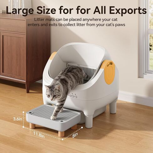Thereye Cat Litter Box Step Stool, Easy-Clean for Senior Cats & Kittens in Kuwait
