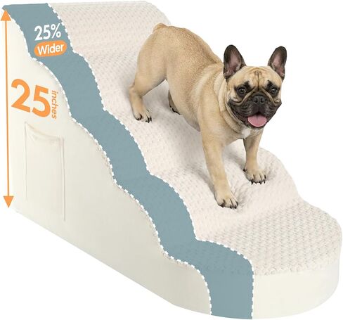 Dog Stairs for Large Dogs, Extra Wide 20" Dog Ramp for Bed in Kuwait