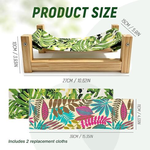 Bearded Dragon Hammock Wooden Reptile Sleeping Bed in Kuwait