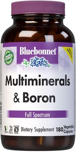 Bluebonnet Multi Mineral Plus Boron Vegetarian Capsules without Iron,White 90 Count in Kuwait