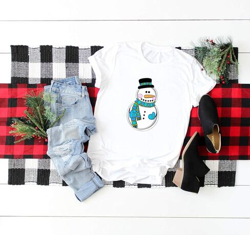 Blue Snowman Sublimation Transfer, Printed Sub Transfer, Snowman Sublimation Design, Christmas Sub, Ready to Use, Snowman Shirt Design in Kuwait