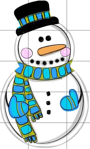 Blue Snowman Sublimation Transfer, Printed Sub Transfer, Snowman Sublimation Design, Christmas Sub, Ready to Use, Snowman Shirt Design in Kuwait