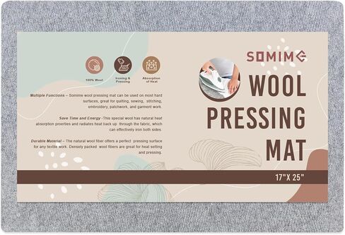 Somime 13x17" Wool Pressing Mat, 100% New Zealand Wool Ironing Mat in Saudi Arabia