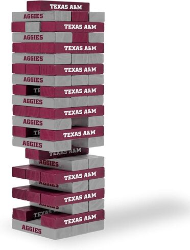 Wild Sports NCAA Pro Football Tabletop Stackers Block Game for College Football Fan, Dorm Game, Tailgate in Kuwait