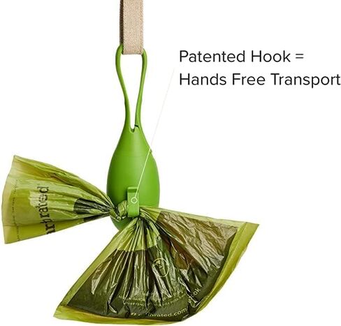 Earth Rated Dog Poop Bag Holder with Dog Poop Bags, Durable and Guaranteed Leakproof, Lavender Scented, 1 Dispenser and 15 Bags in Saudi Arabia