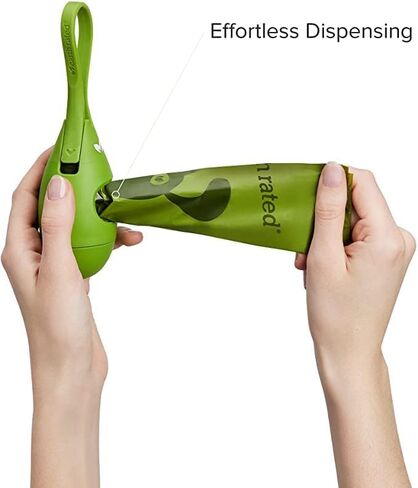 Earth Rated Dog Poop Bag Holder with Dog Poop Bags, Durable and Guaranteed Leakproof, Lavender Scented, 1 Dispenser and 15 Bags in Saudi Arabia