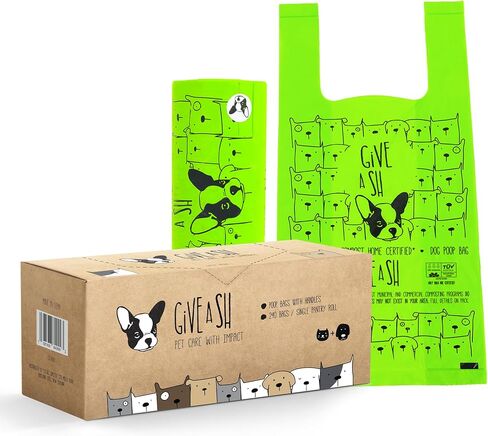 Dog Poop Bags with Handles - TÜV Austria OK compost HOME certified - 240 in Kuwait