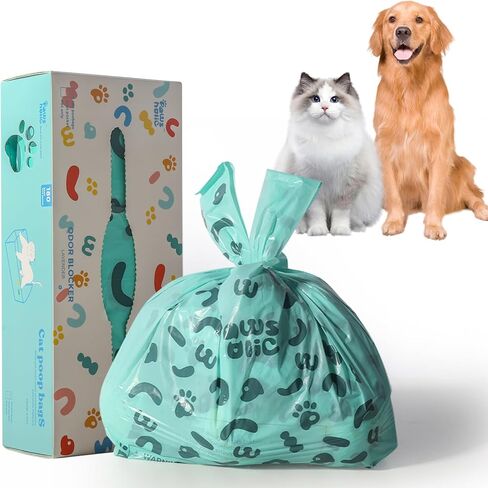 Cat Litter & Dog Poop Bags with Handle,1.1 Gallon,180 Bags,Lavender Scent in Kuwait