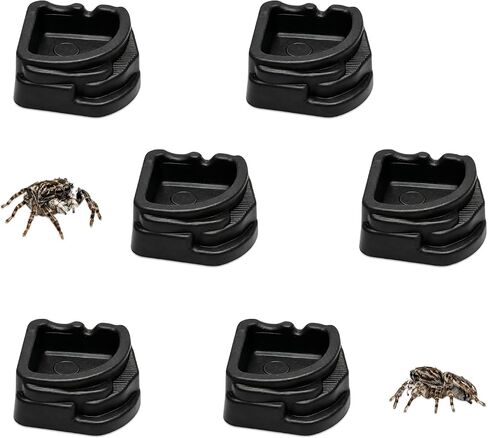 6 Pcs Spider Micro Water Bowls, Mini Resin Dish for Tarantula, Spider, Millipede and Tiny Reptiles, Food/Water Dish for Enclosure Accessories (Small: 1.01" D, 0.39" H) in Saudi Arabia