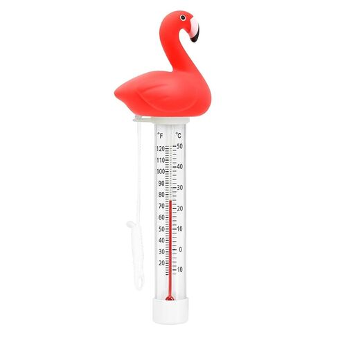 XY-WQ Floating Pool Thermometer, Large Size Easy Read for Water Temperature with String for Outdoor and Indoor Swimming Pools, Spas, Hot Tubs, Ponds (Flamingo) in Saudi Arabia