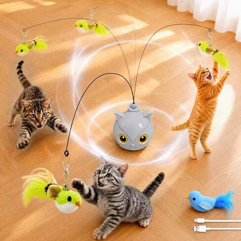 CATPICK Interactive Cat Toy for Indoor Cats, Automatic Flying Bird Toy in Saudi Arabia