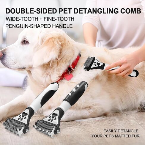 Penguin Double-Sided Dematting Comb for Dogs&Cats Undercoat Rake in Kuwait