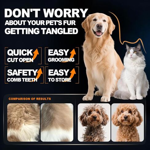 Penguin Double-Sided Dematting Comb for Dogs&Cats Undercoat Rake in Kuwait