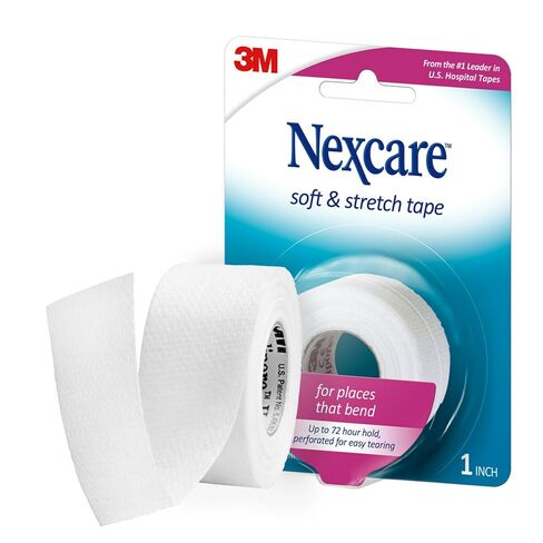 Nexcare Soft & Stretch First Aid Tape, Help Keep Injuries Clean And Protected,1 in x 6 yds in Saudi Arabia