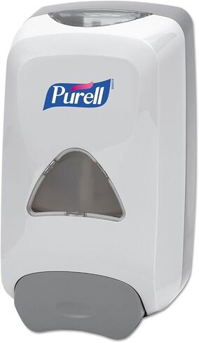PURELL FMX-12 Push-Style Hand Sanitizer Foam Dispenser, Dove Grey, for 1200 mL PURELL FMX-12 Hand Sanitizer Foam Refill (Pack of 1) - 5120-06 in Kuwait