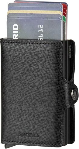 Secrid Men Twin Wallet Genuine Leather Vintage/RFID Safe Card Case for max 16 cards in Kuwait