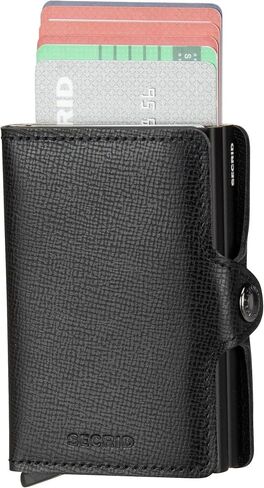 Secrid Men Twin Wallet Genuine Leather Vintage/RFID Safe Card Case for max 16 cards in Kuwait