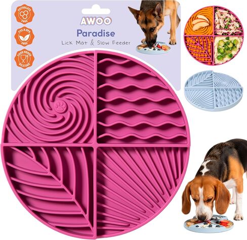 Paradise - Dog Lick Mat for Slow Feeding & Anxiety - Non Slip (Sage) in Kuwait