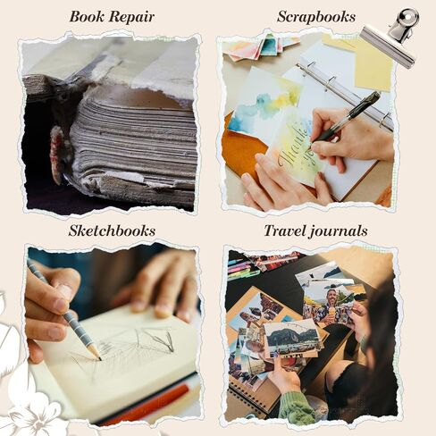 Ecoofor Bookbinding Kit for Beginners, 167 PCS 4 Pack Book Making Kit with A5 Paper, Book Cloth, Awl & Tools, Pressed Flowers & Heat Transfer Film, Gift-Ready Box with Video Tutorials in Saudi Arabia