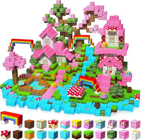 100PCS 0.8in Magnetic Blocks | Magnetic Building Cube Game, Constructions Toys for Boys & Girls Age 3-4, 5 6 7 8 9 10, STEM Montessori Stacking Toy, Sensory Tiles Building Birthday for Toddlers in Saudi Arabia