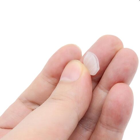 30Pcs Earring Pads, Silicone Clip-on Earring Backs, for Comfort Clip-On Earrings Clip Earring Pads Cushions Clip Ons(Clear,12x15mm) in Saudi Arabia