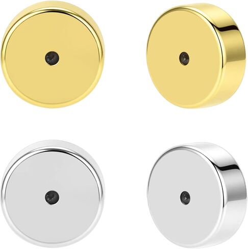 Earring Backs for Droopy Ears,DCRSLB Cycle Shape Earring Backs for Heavy Earrings Locking Lifter Backings for Studs,Mixed Color in Kuwait