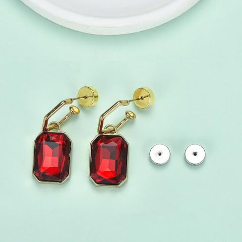 Earring Backs for Droopy Ears,DCRSLB Cycle Shape Earring Backs for Heavy Earrings Locking Lifter Backings for Studs,Mixed Color in Kuwait