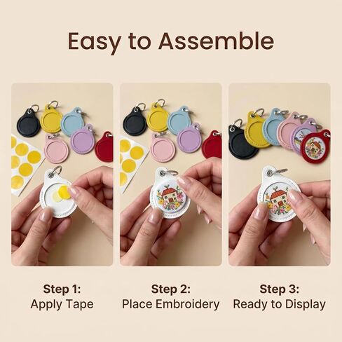 7 Pack Self-Finishing Needlepoint Key Fob Blank Double-Sided in Kuwait