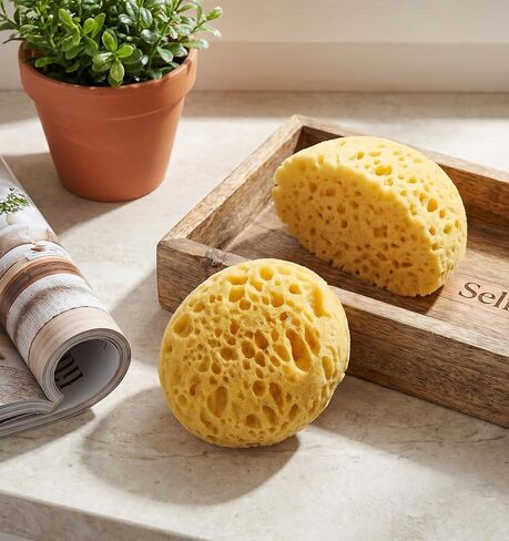2 Pcs Sponge for Painting, Knockdown Texture Sponge Large Size, Multipurpose Art Sponges for DIY Art, Acrylic Watercolor, Pottery & Home Decoration(Yellow) in Kuwait