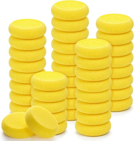 100 Pack Painting Sponge Pottery Sponges 2.9 inch Round Sponge Clay sponges in Kuwait