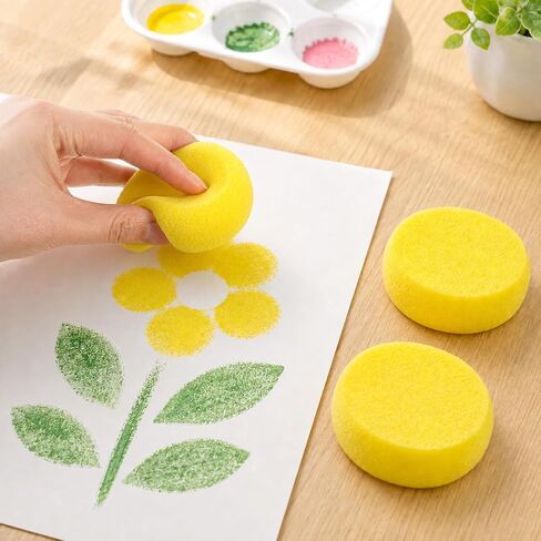 100 Pack Painting Sponge Pottery Sponges 2.9 inch Round Sponge Clay sponges in Kuwait