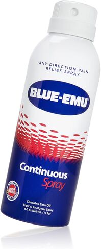 Blue Emu Pain Relief Spray for Muscle, Joint & Bruises Fast Drying Support w/ Emu Oil, 4oz in Saudi Arabia