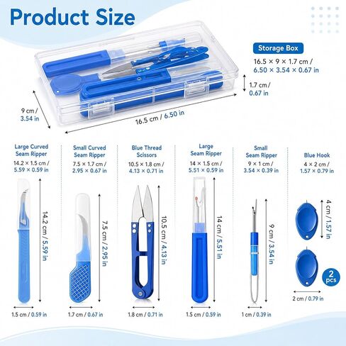 7 PCS Seam Rippers for Sewing, Thread Remover Tool with Storage Case in Kuwait
