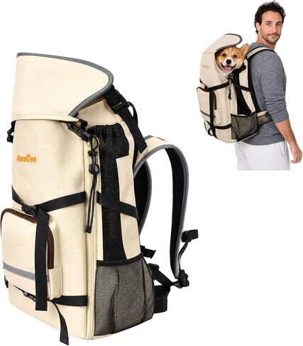 Waterproof 900D Nylon Dog Backpack Carrier for Medium Dogs Under 30 lb in Saudi Arabia