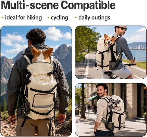 Waterproof 900D Nylon Dog Backpack Carrier for Medium Dogs Under 30 lb in Saudi Arabia