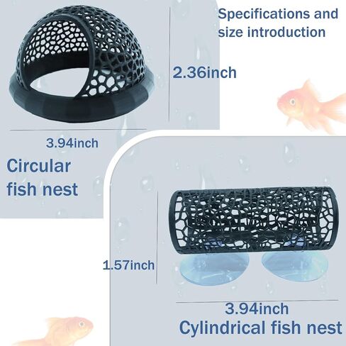 Little Fish Hammock and Little Fish Swimming Tunnel 2-Piece Set Aquarium Small Animal Animal Toys (Black) (Style 1) in Saudi Arabia