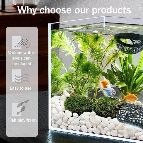 Little Fish Hammock and Little Fish Swimming Tunnel 2-Piece Set Aquarium Small Animal Animal Toys (Black) (Style 1) in Saudi Arabia