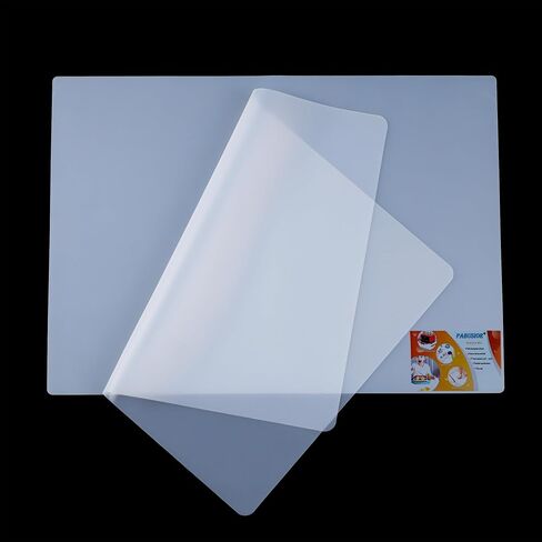 PABUSIOR Clear Silicone Mats for Crafts: Non-Slip Heat Resistant 2/Pack in Saudi Arabia