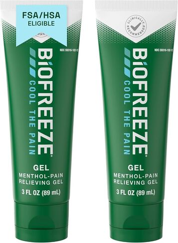 Biofreeze Menthol Gel 3 FL OZ Tube Associated With Sore Muscles, Arthritis, Backaches, Strains, Bruises, Sprains & Joint Pain (Packaging May Vary) in Saudi Arabia