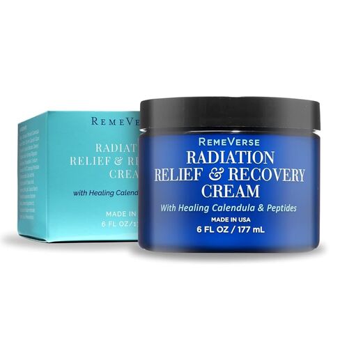 RemeVerse Radiation Relief & Recovery Cream for Radiation Burns; Unscented, Paraben Free Contains Hyaluronic Acid, Ceramides, Peptides, Healing Calendula to Soothe Sensitive, Irritated Skin 6 FL Oz in Kuwait