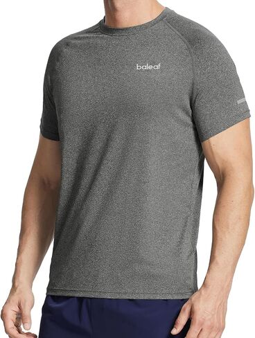 BALEAF Men's Running Workout Shirts Short Sleeve Athletic T-Shirt Quick Dry in Kuwait