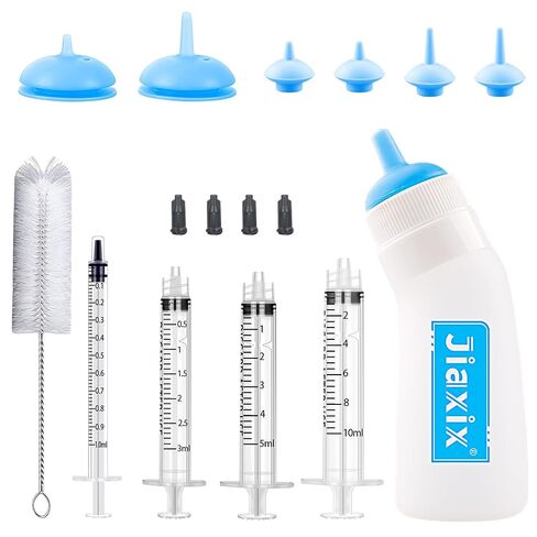 Puppy Bottles for Nursing,Puppys Bottles for Nursing Newborn Puppy,Syringe for Feeding Cat Bottle for Kittens,New Upgrade Kitten Silicone Newborn Supplies (Blue) in Saudi Arabia