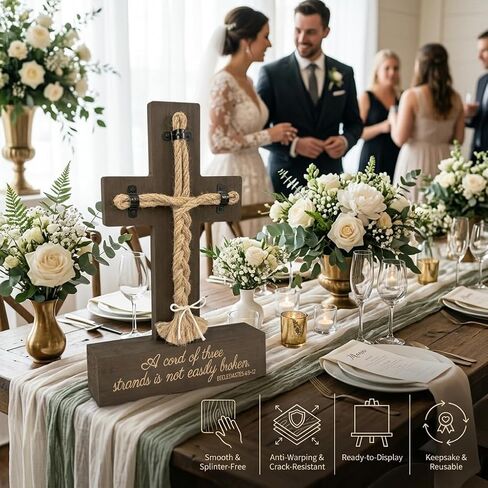 A Cord of Three Strands Wedding Sign, Tie The Knot Ceremony Sign Strand of Three Cords Sign Ecclesiastes 4:9-12 in Kuwait