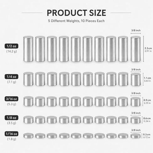 Steel Weights for Derby Cars, PWD Weights, 11.0oz in Kuwait