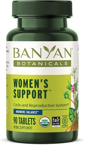 Banyan Botanicals Women’s Support – Organic Herbal Tablets – Promotes a Healthy Female Reproductive System* – Supports Regular & Healthy Menses* – 90 Tablets – Non-GMO Sustainably Sourced Vegan in Saudi Arabia